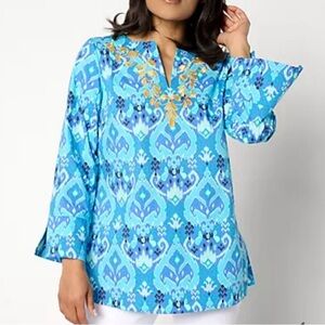Bellisima by Kim Gravel Ibiza Ikat Boutique Soutache Tunic